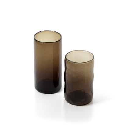 Glazen beker Dusk low tumbler houtskool - M