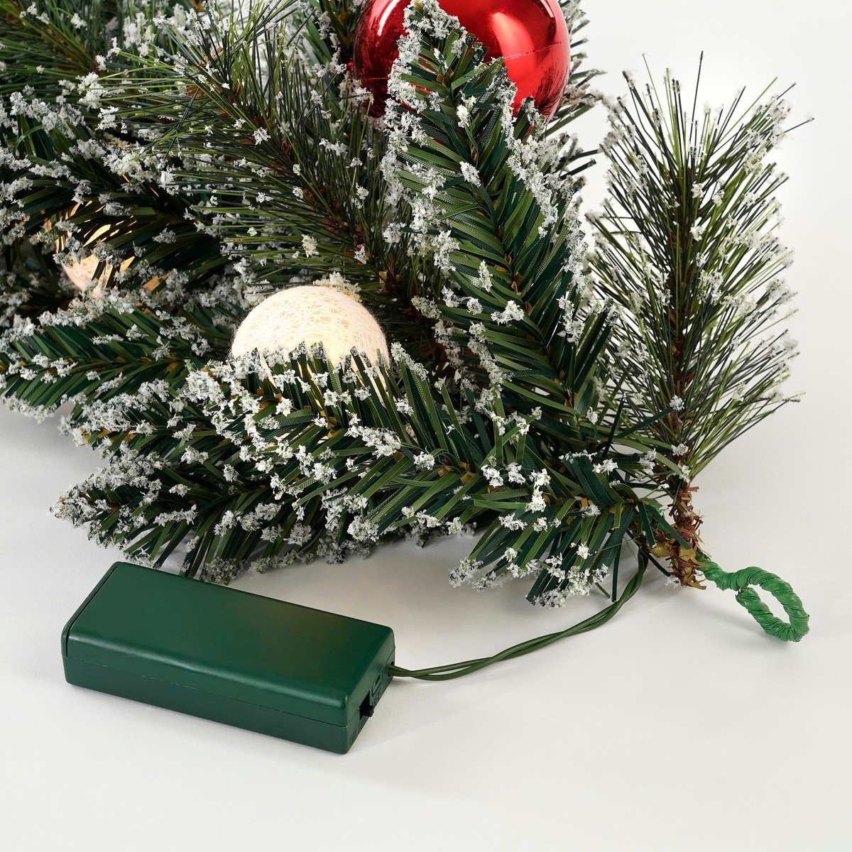 Kerstslinger Kaprun Verlicht Groen - 180 cm