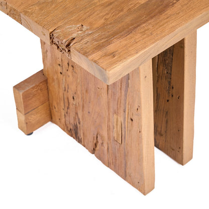 Teakhouten kruk Block naturel