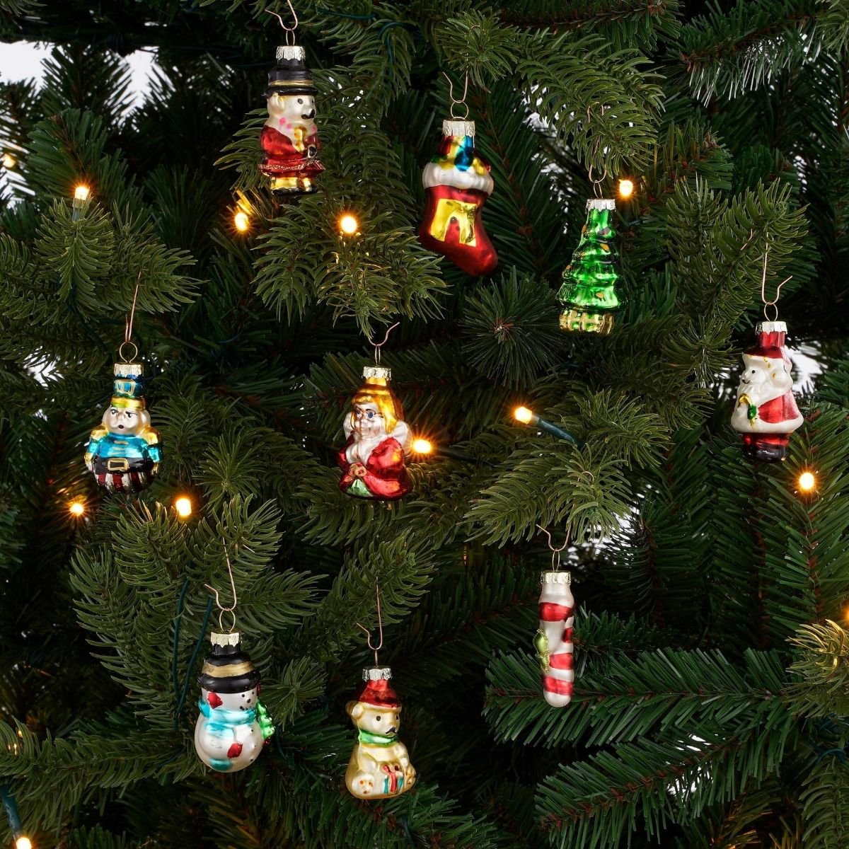 Kerstornamenten Glas Groen (20 stuks)