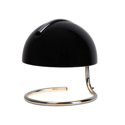 Tafellamp Burano Zwart/Zwart Glas - 25 cm (E27)