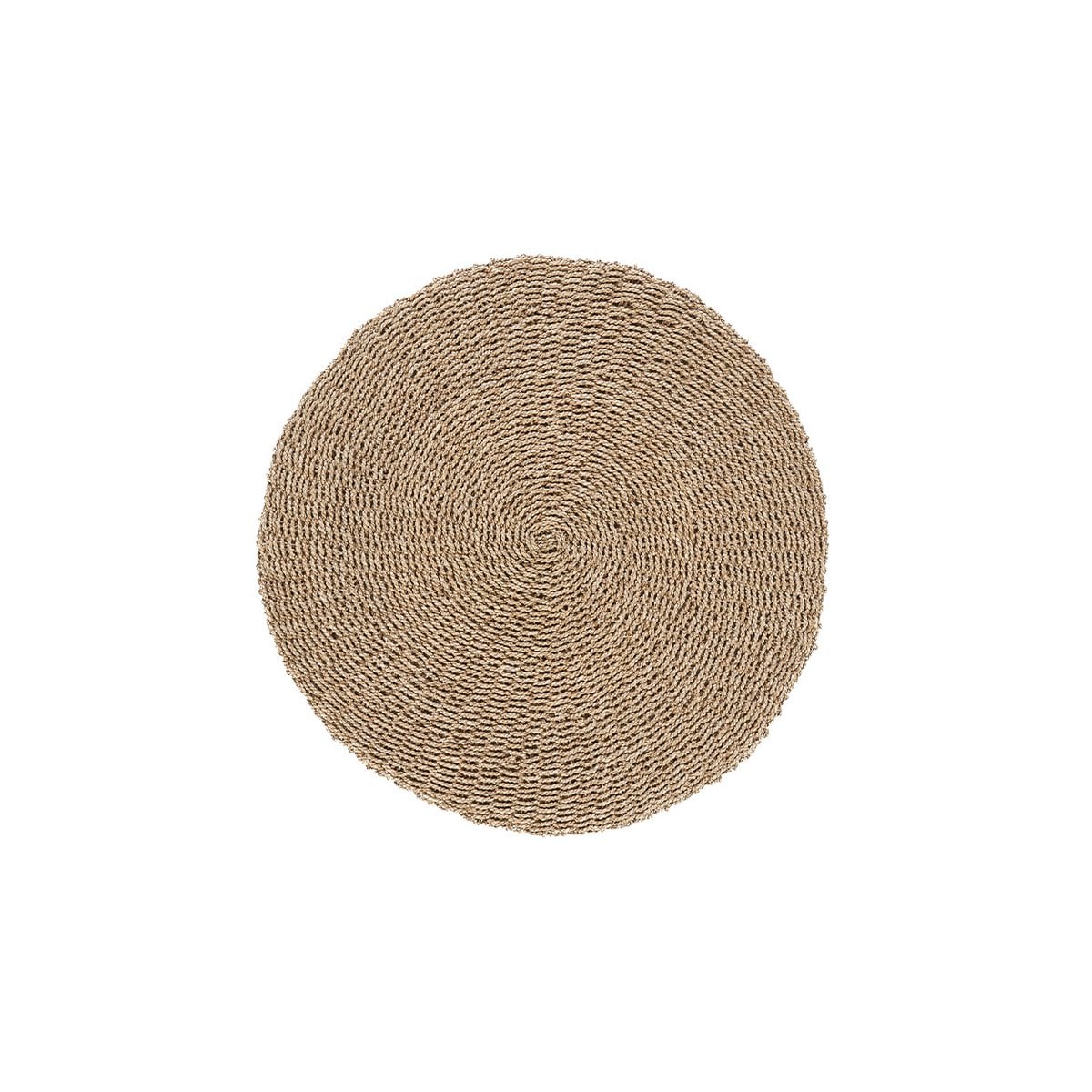 Rond sisal tapijt naturel