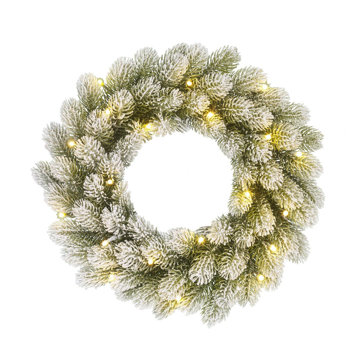 Kerstkrans Nagoya Verlicht Groen - Ø 45 cm