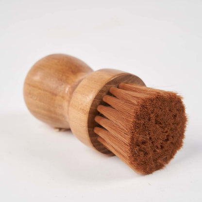 Teakhouten borstel Hadya naturel